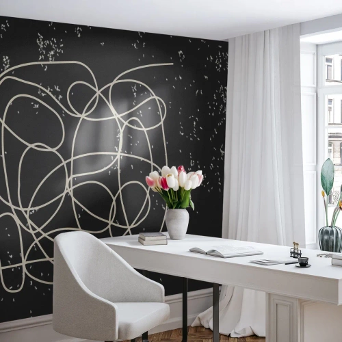 Tapet Standard Eco - Gânduri rătăcitoare - Abstracția, Grafică, Bucată - 450x315 cm