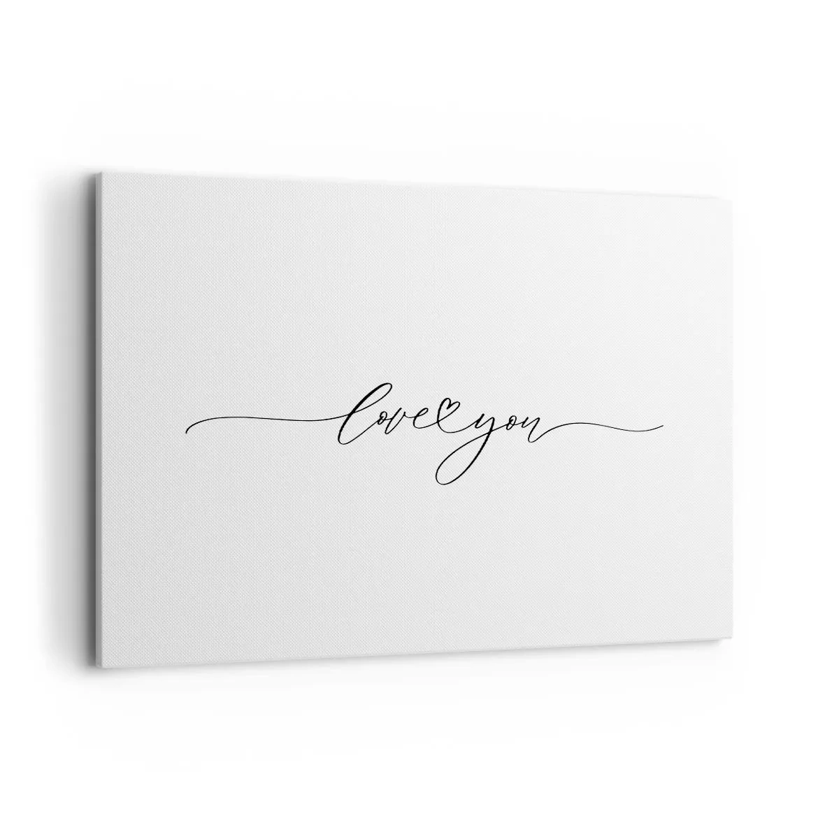 Tablou pe pânză - Negru pe alb - 100x70 cm