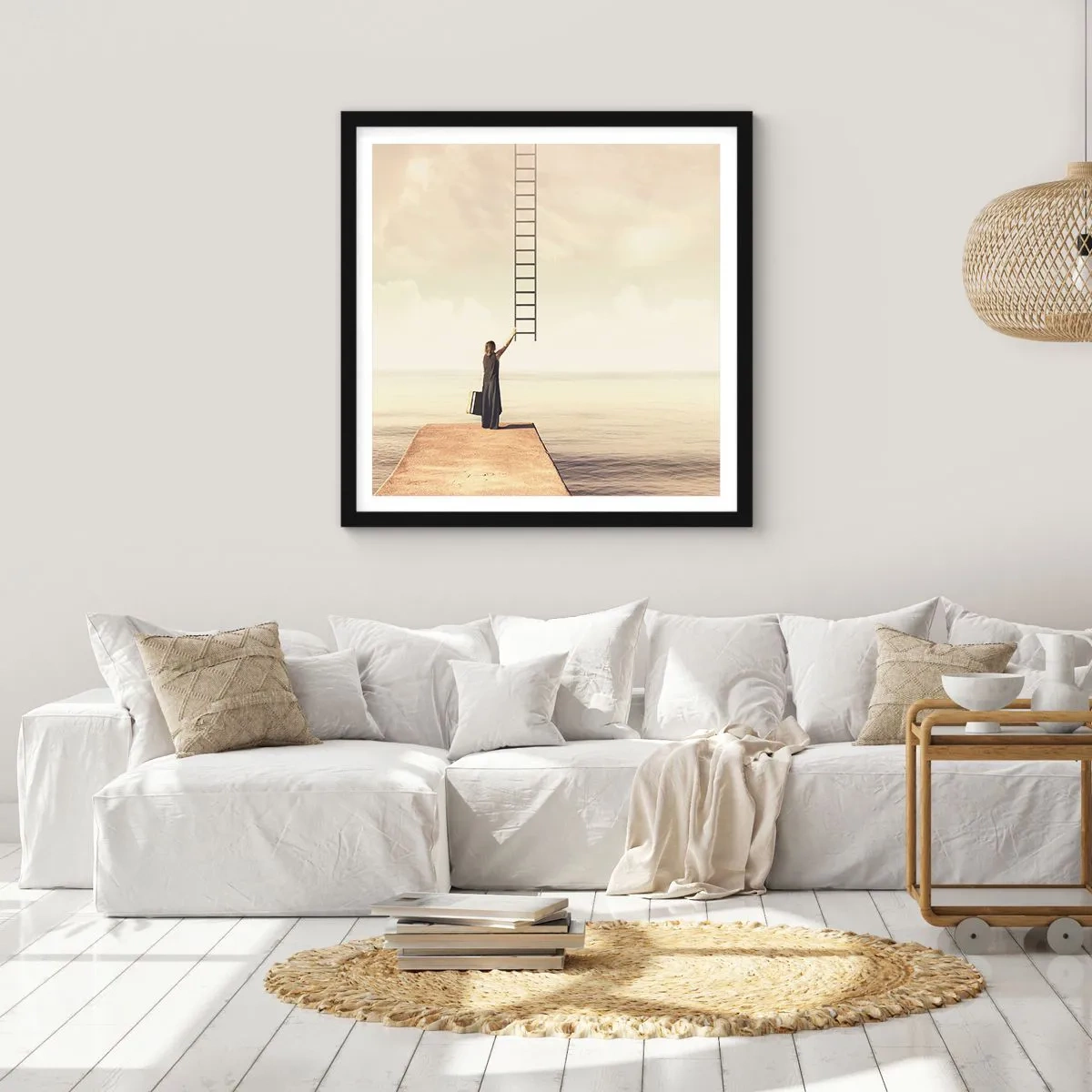 Poster în ramă neagră - O călătorie conceptuală - 50x50 cm