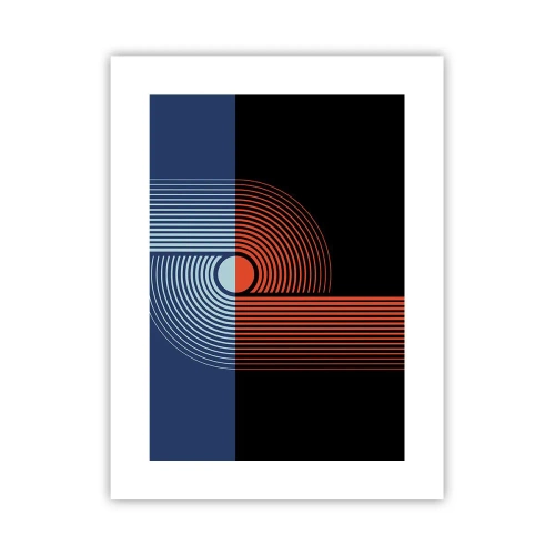 Poster - Într-o îmbrăţişare geometrică - 30x40 cm