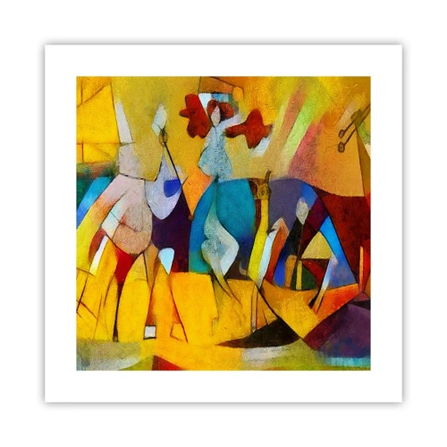 Poster - Soare - viață - bucurie - 40x40 cm