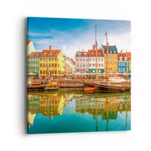 Tablou pe pânză - Spre o apă netedă ca o oglindă - 40x40 cm