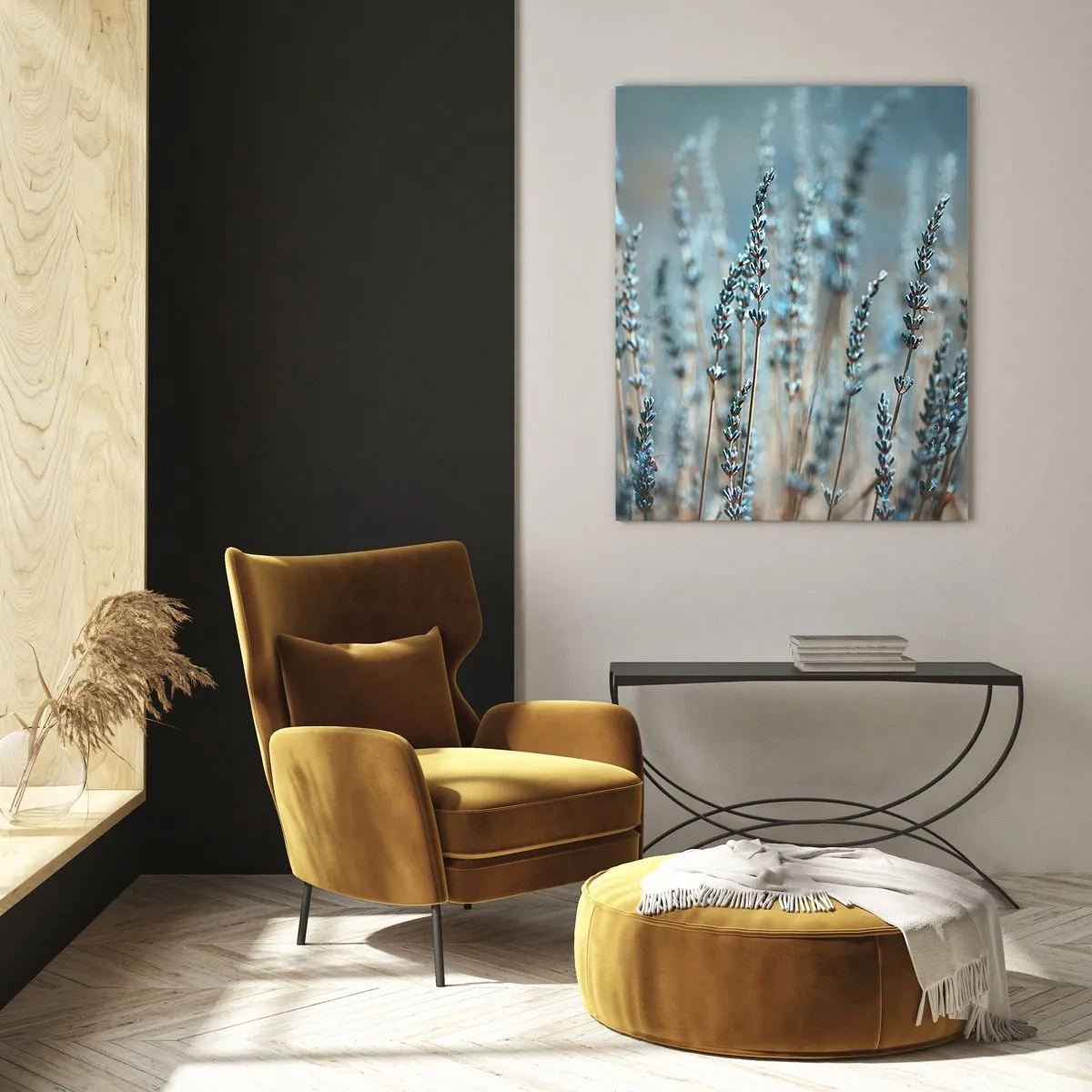 Tablou pe sticlă - Câmpul parfumat - 50x70 cm