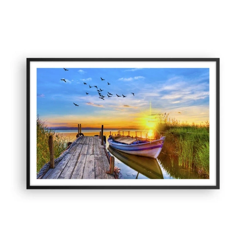 Poster în ramă neagră - La revedere, până mâine - 91x61 cm