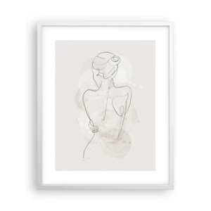 Poster în ramă albă - Ca un instrument sensibil - 40x50 cm