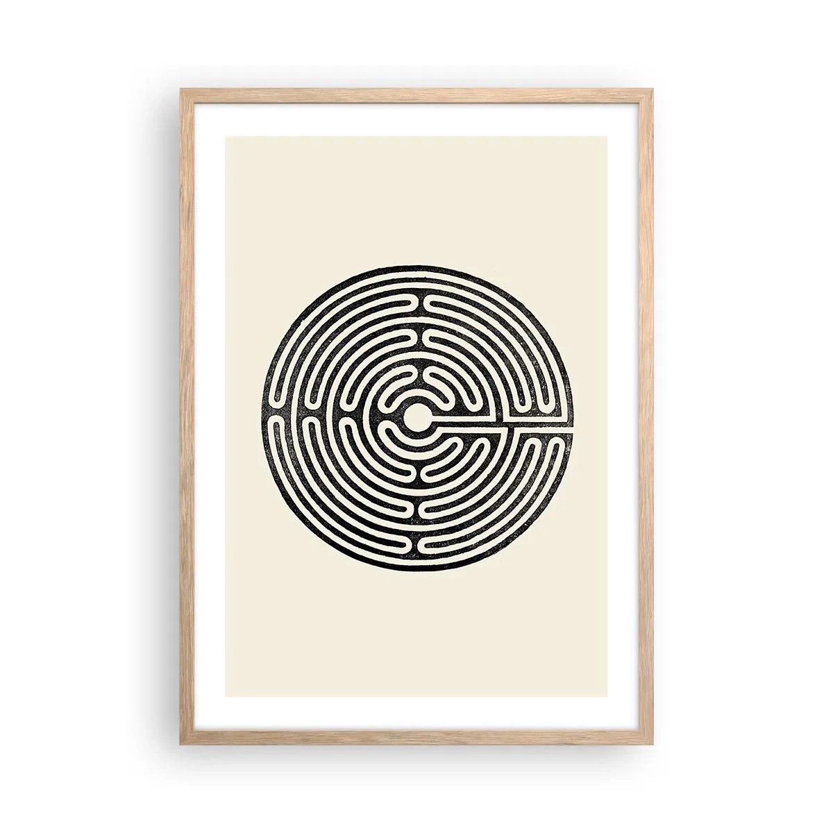 Poster în ramă de stejar deschis - Ordine secretă - 50x70 cm