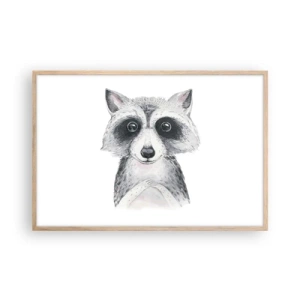 Poster în ramă de stejar deschis - Un moment pentru emoții - 91x61 cm