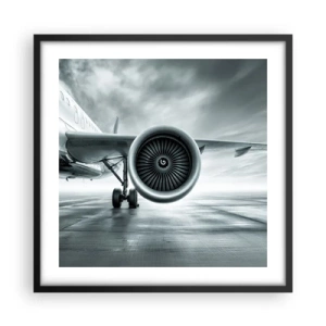 Poster în ramă neagră - Ce putere! - 50x50 cm