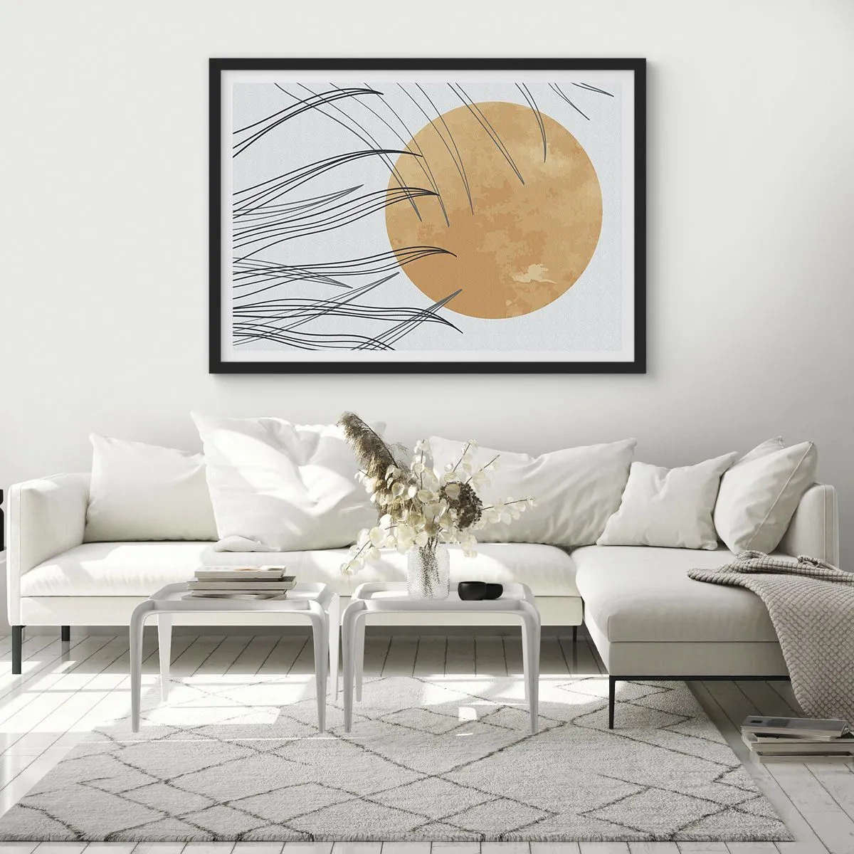 Poster în ramă neagră - Întotdeauna spre soare - 70x50 cm