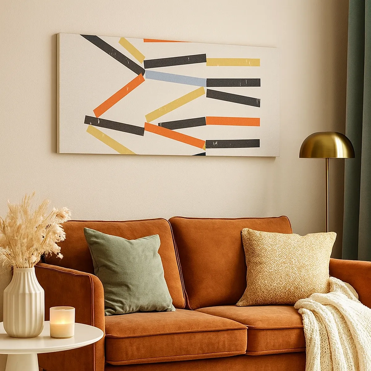 Tablou pe pânză - Compoziție la nivel - 30x30 cm