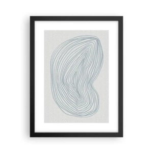 Poster în ramă neagră - Zâmbet de picături - 30x40 cm