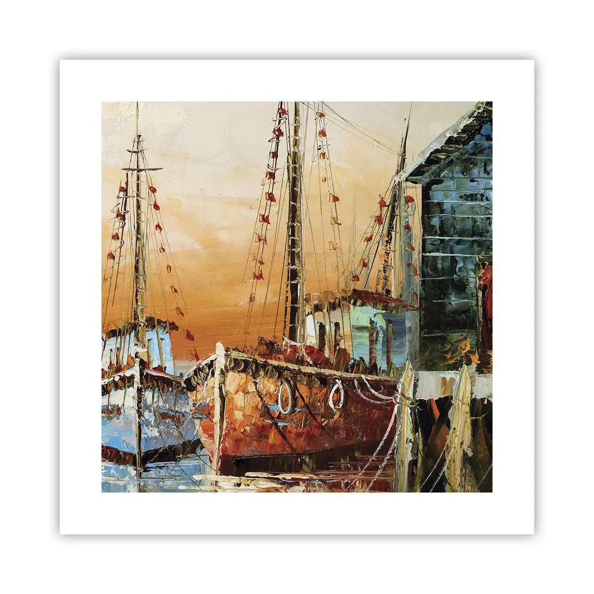 Poster - Întoarcere pașnică - 40x40 cm