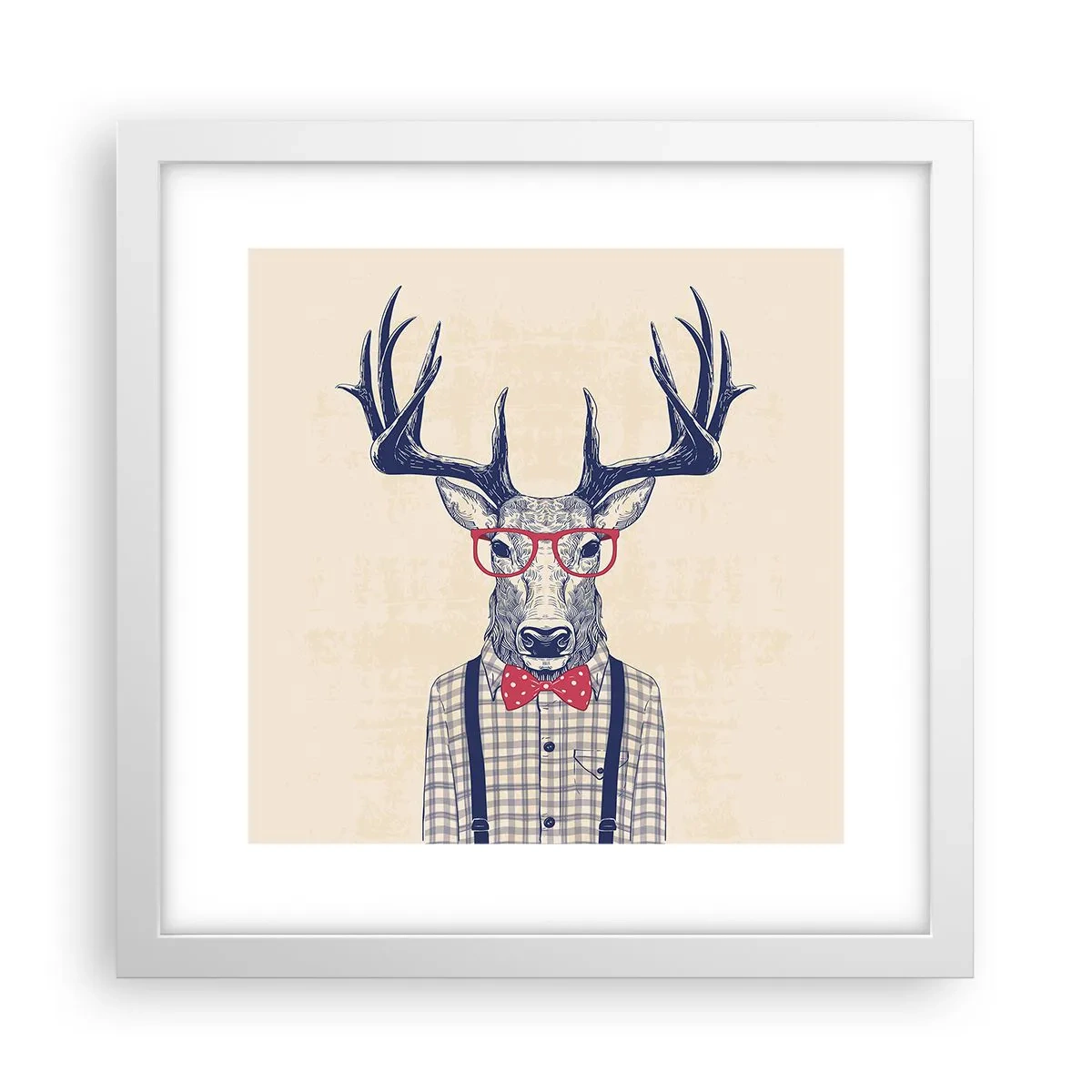 Poster în ramă albă - O extravaganță jucăușă - 30x30 cm