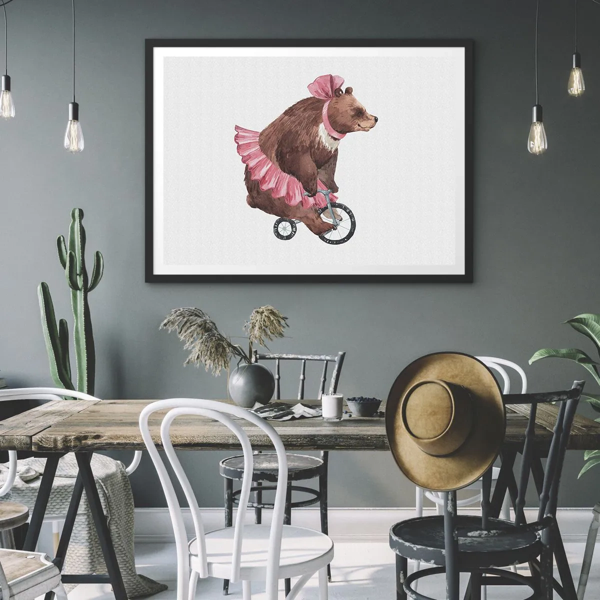 Poster în ramă neagră - Ce circ! - 70x50 cm