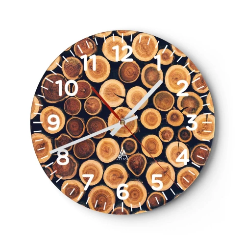 Ceas de perete - Ceas pe sticlă - Cât de bătrân sunt? - 40x40 cm