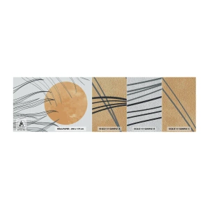 Mostră tapet Premium Sand - Întotdeauna spre soare - Soare, Minimalism, Bucată - 100x30 cm