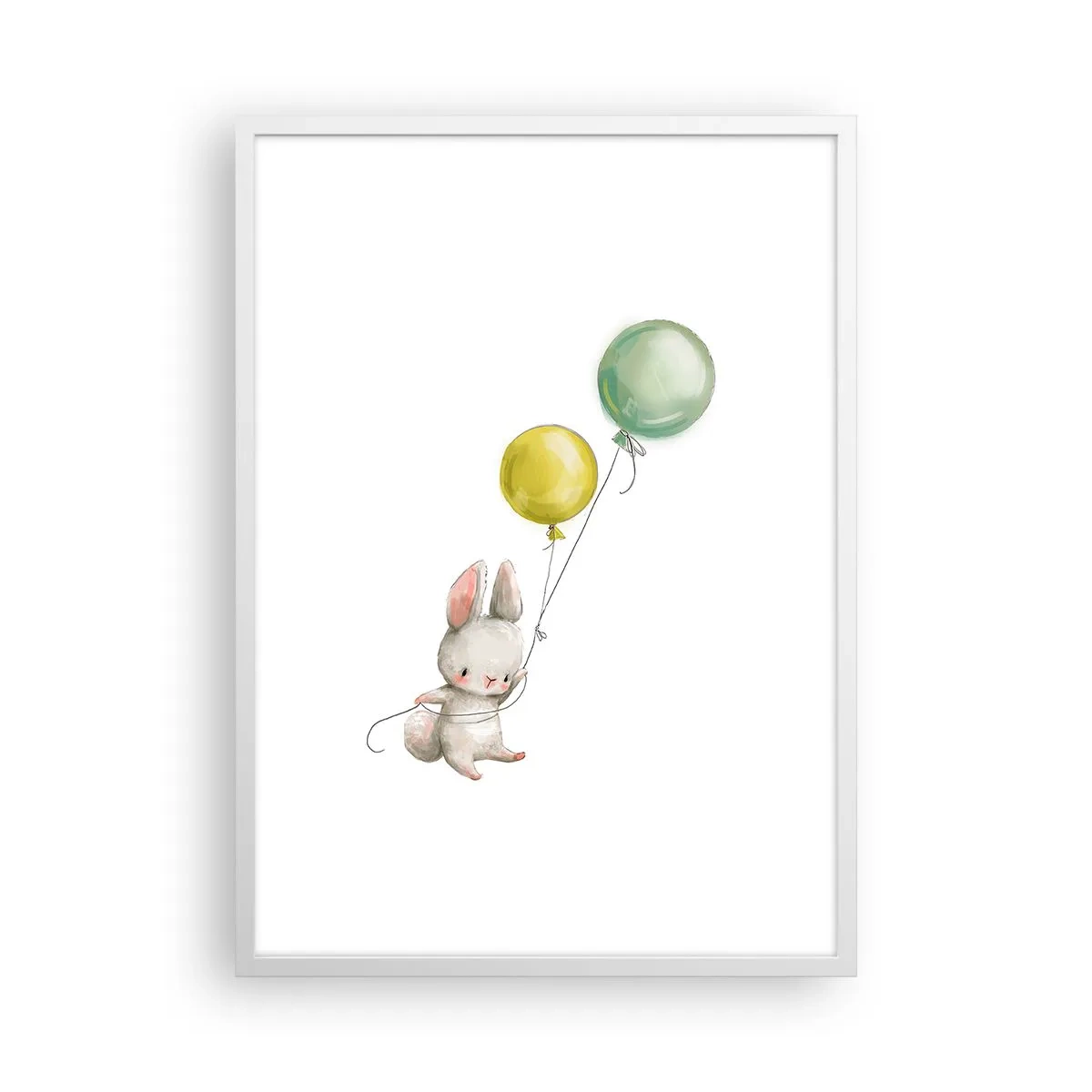 Poster în ramă albă - Voi zbura și eu! - 50x70 cm