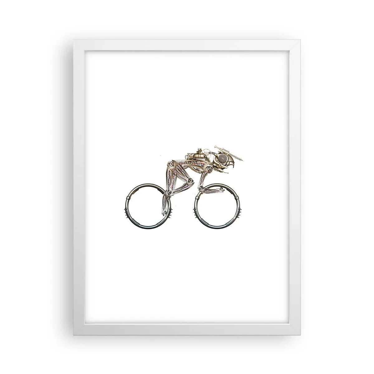 Poster în ramă albă - O mașină grozavă - 30x40 cm