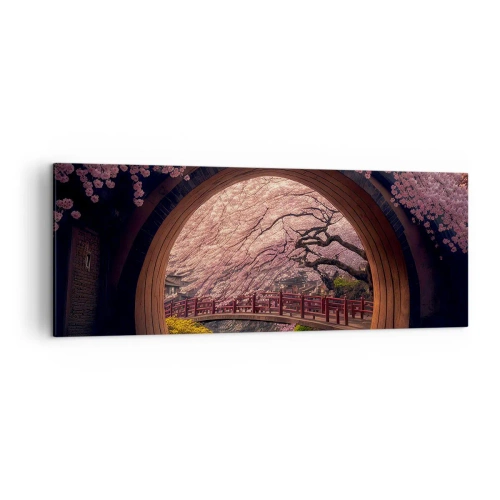 Tablou pe pânză - Primăvara japoneză - 140x50 cm