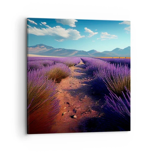 Tablou pe pânză - Câmpuri parfumate - 70x70 cm