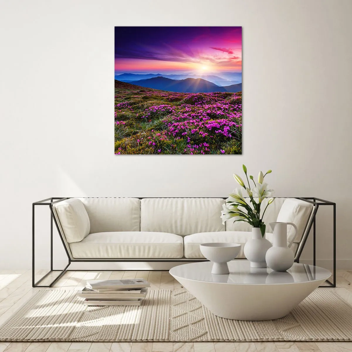 Tablou pe sticlă - Ierburile proaspete miroseau puternic - 70x70 cm