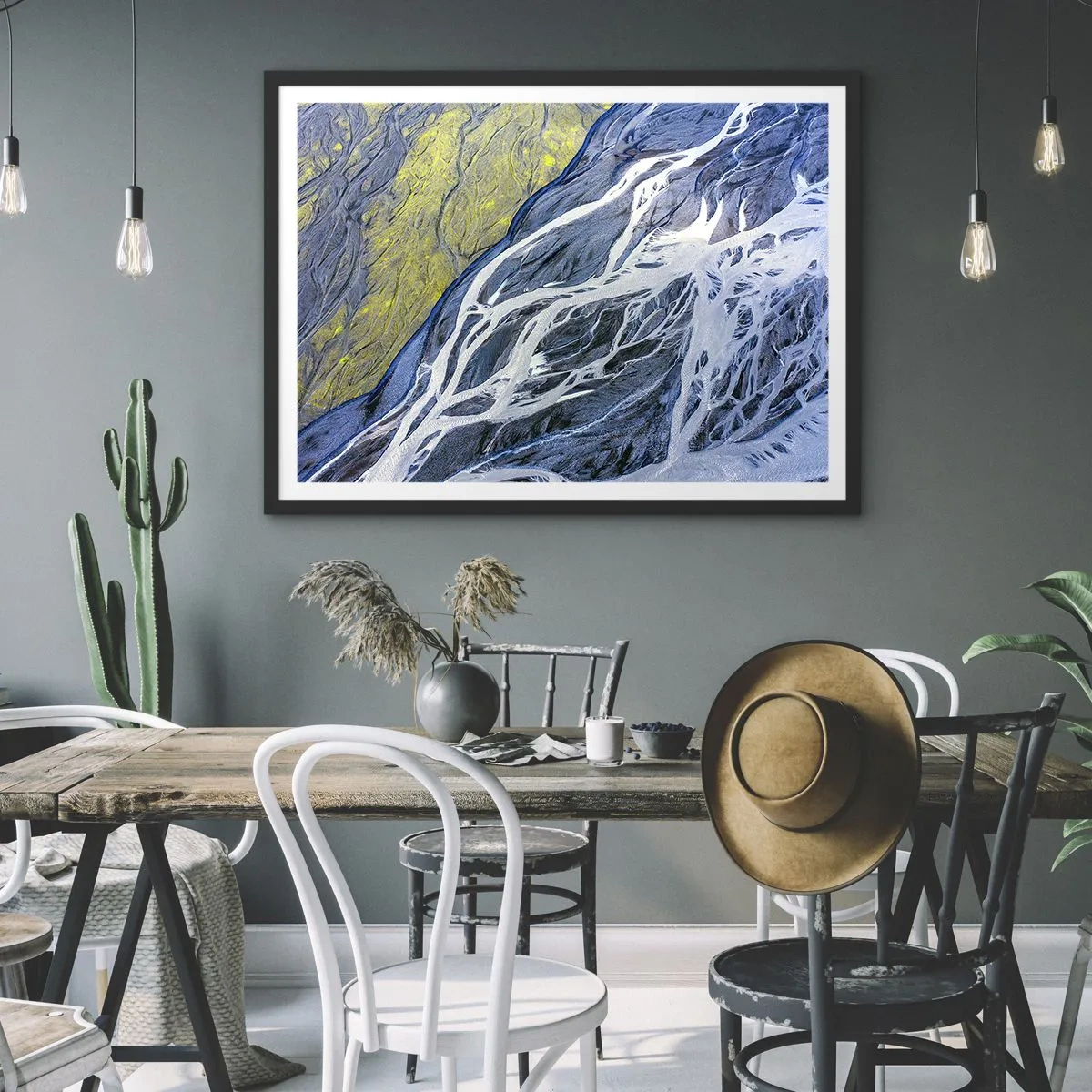 Poster în ramă neagră - Picturi din natură - 70x50 cm
