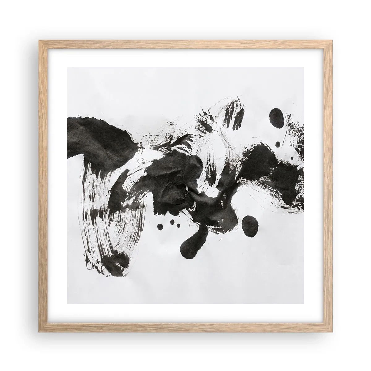 Poster în ramă de stejar deschis - Metodă în nebunie? - 50x50 cm