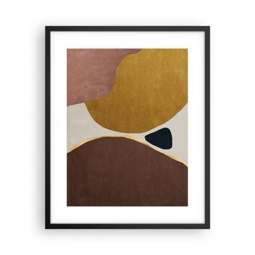 Poster în ramă neagră - Abstracție - un loc în spațiu - 40x50 cm