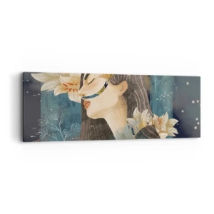 Tablou pe pânză - Povestea prințesei cu crini - 90x30 cm