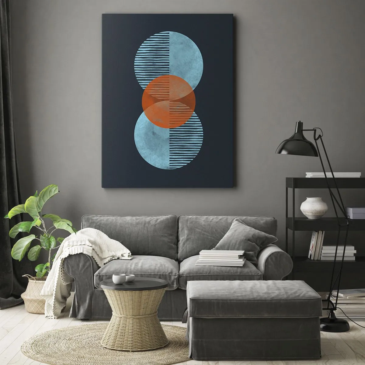 Tablou pe pânză - Compoziție simetrică - 50x70 cm