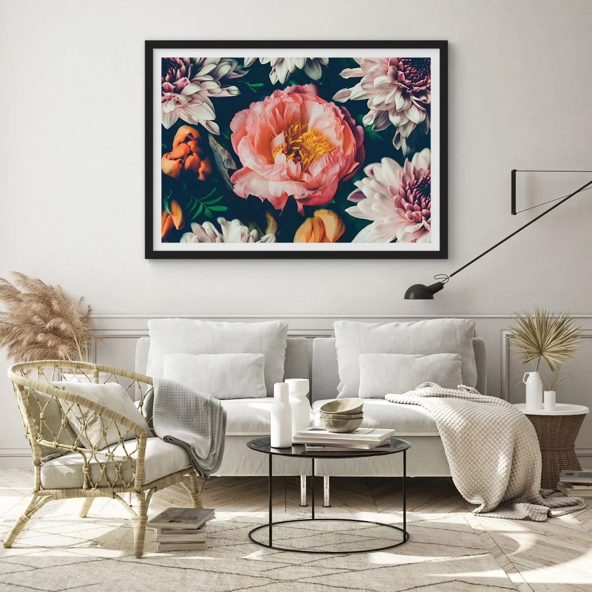 Poster în ramă neagră - Cu splendoare barocă - 50x40 cm