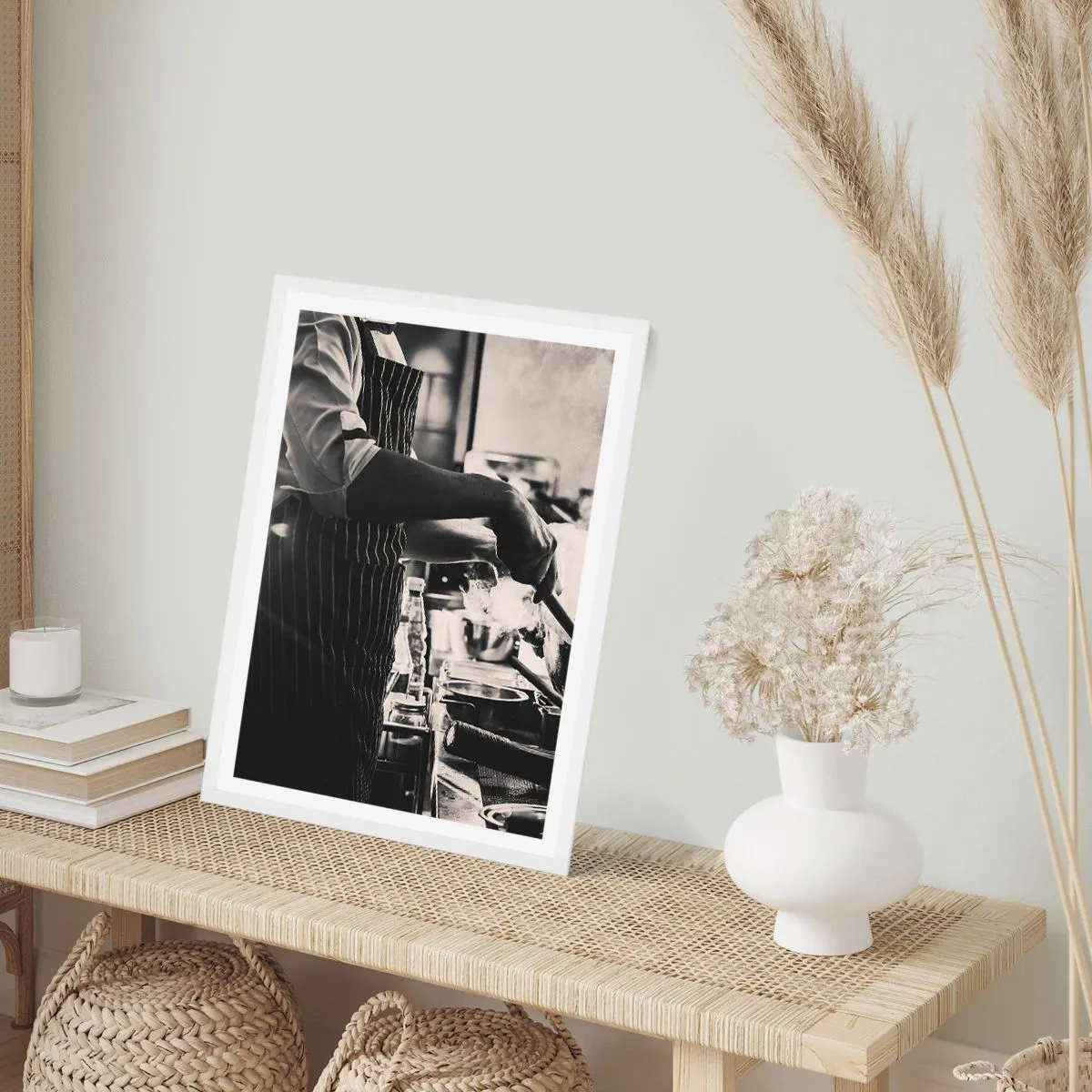 Poster în ramă albă - Alchimia aromelor - 50x70 cm