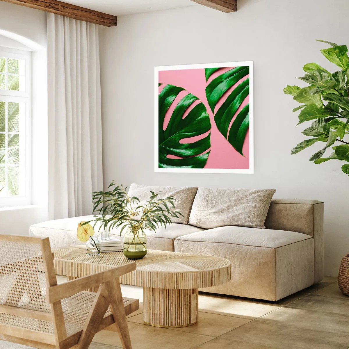 Poster - Întâlnire verde - 40x40 cm