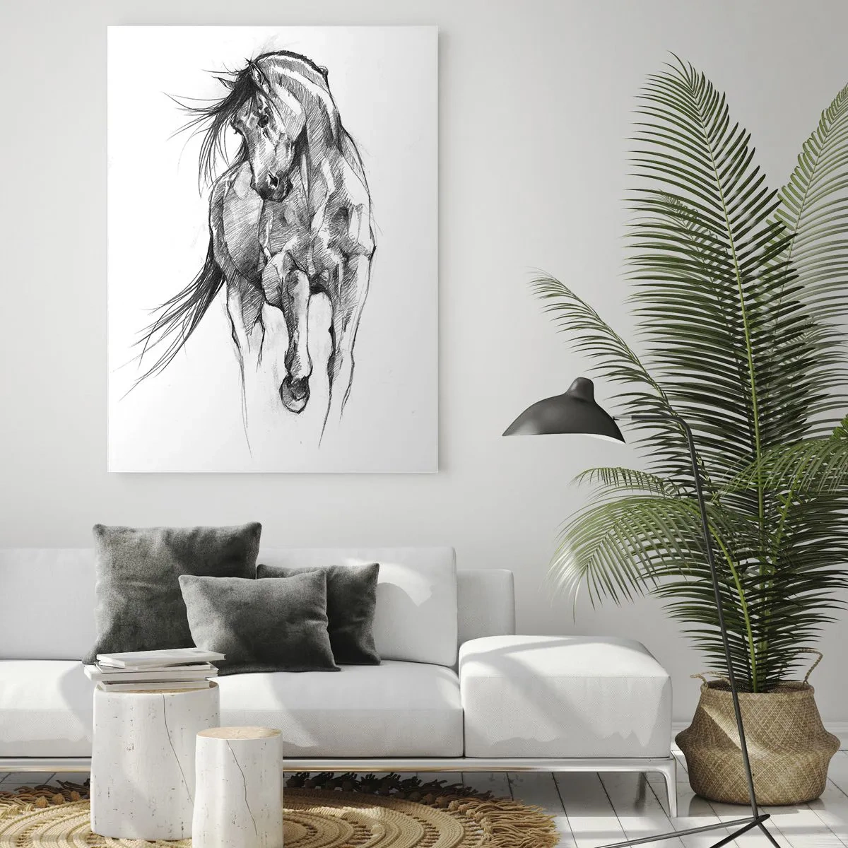 Tablou pe sticlă - Într-un trap grațios - 50x70 cm