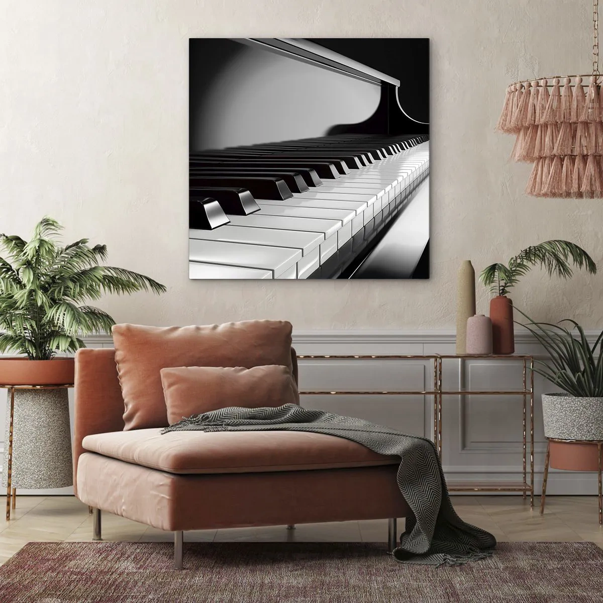 Tablou pe pânză - Armonia formelor și a culorilor - 30x30 cm