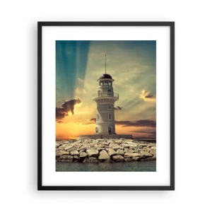 Poster în ramă neagră - Lumină - Bunătate - Frumusețe - 40x50 cm