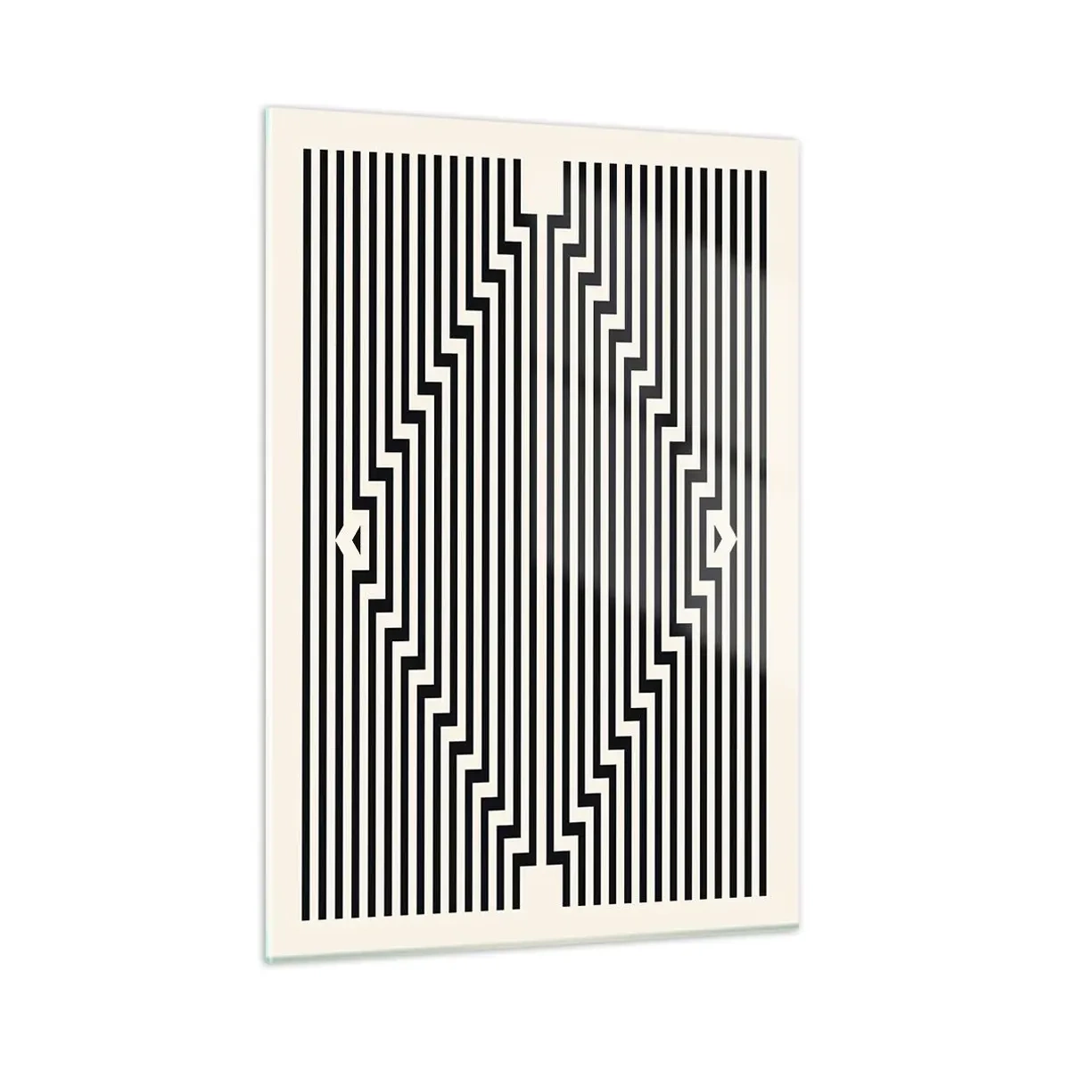 Tablou pe sticlă - Iluzie geometrică - 50x70 cm