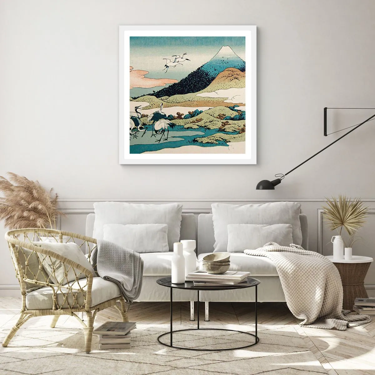 Poster în ramă albă - În mod japonez - 60x60 cm