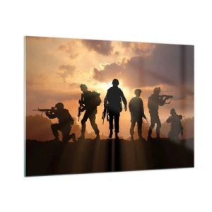 Tablou pe sticlă - Brothers in arms - 100x70 cm
