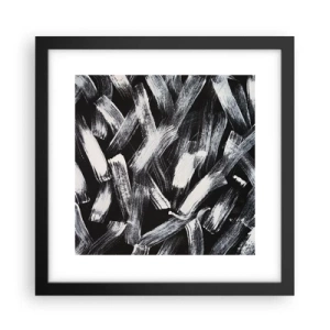 Poster în ramă neagră - Abstracție în spirit industrial - 30x30 cm