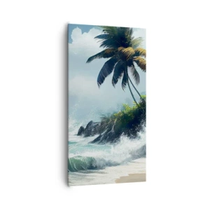 Tablou pe pânză - Pe un țărm tropical - 65x120 cm