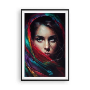 Poster în ramă neagră - Misterul ochilor verzi - 61x91 cm
