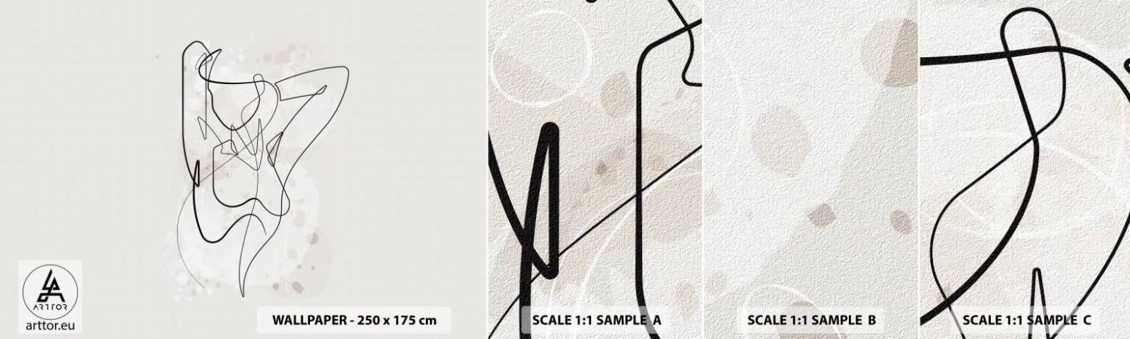 Mostră tapet autocolant Deluxe Sticker - Arta seducției - Femeie, Grafică, Bucată - 100x30 cm