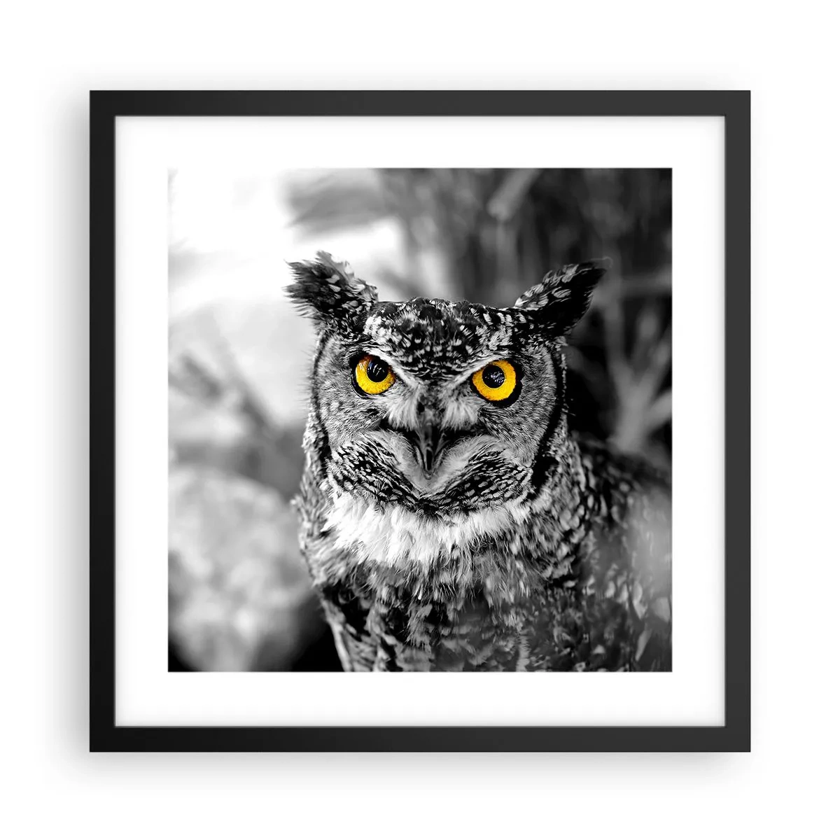 Poster în ramă neagră - Nimic nu poate fi ascuns - 40x40 cm