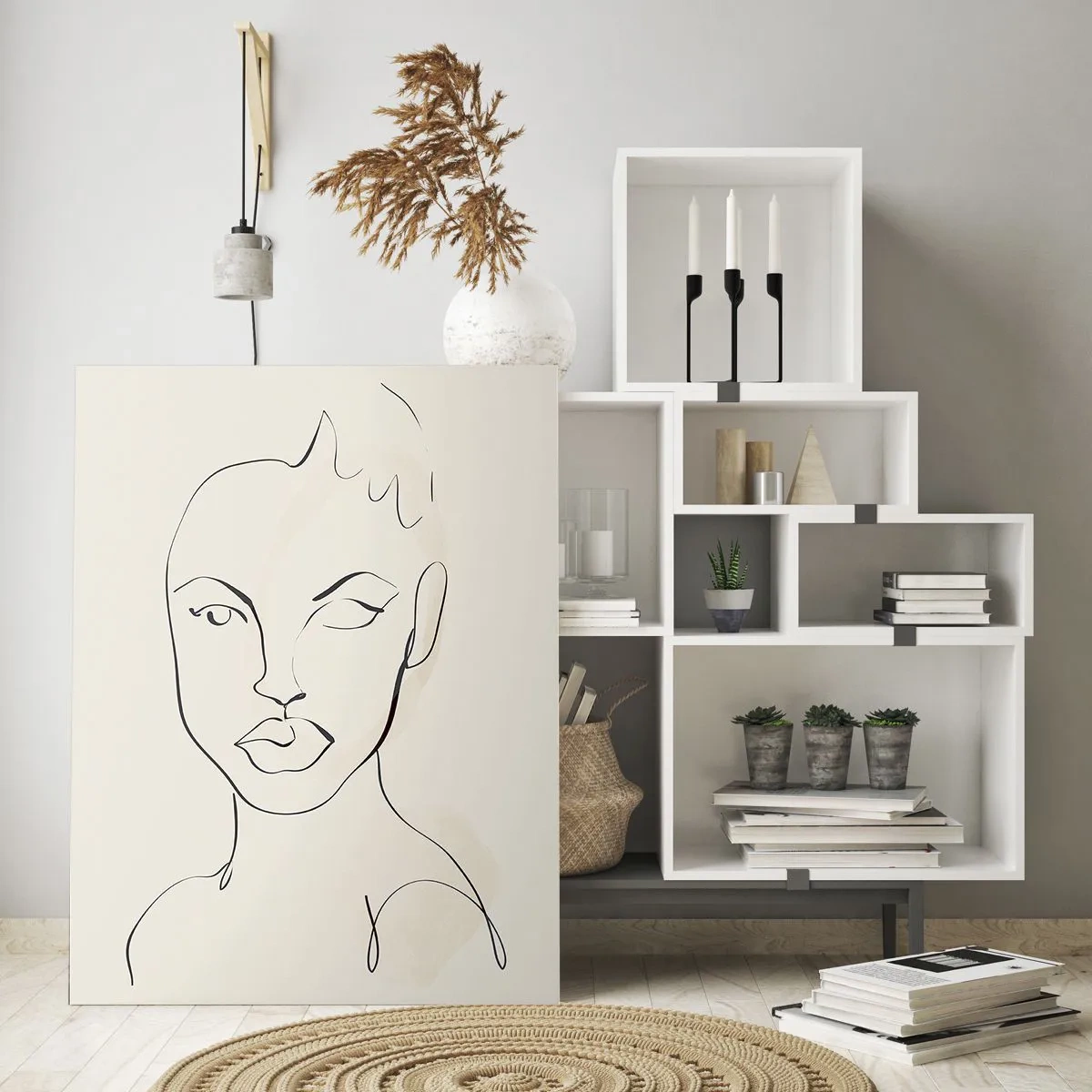 Tablou pe sticlă - Schiță de senzualitate - 50x70 cm