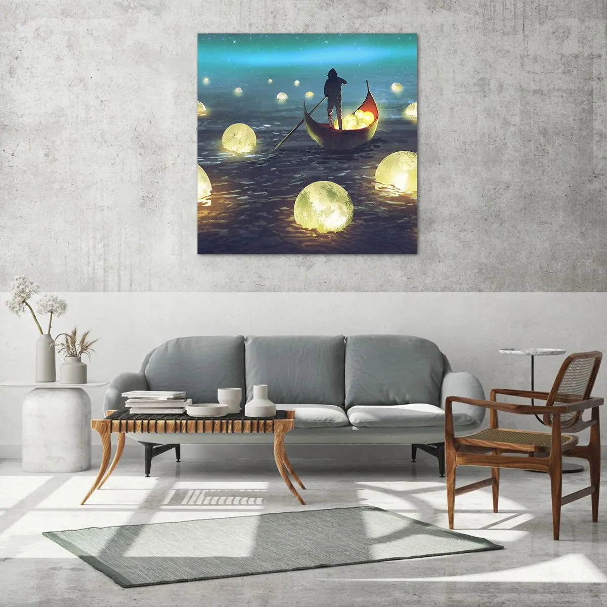 Tablou pe sticlă - Lucruri la care filozofii nu au visat niciodată - 60x60 cm