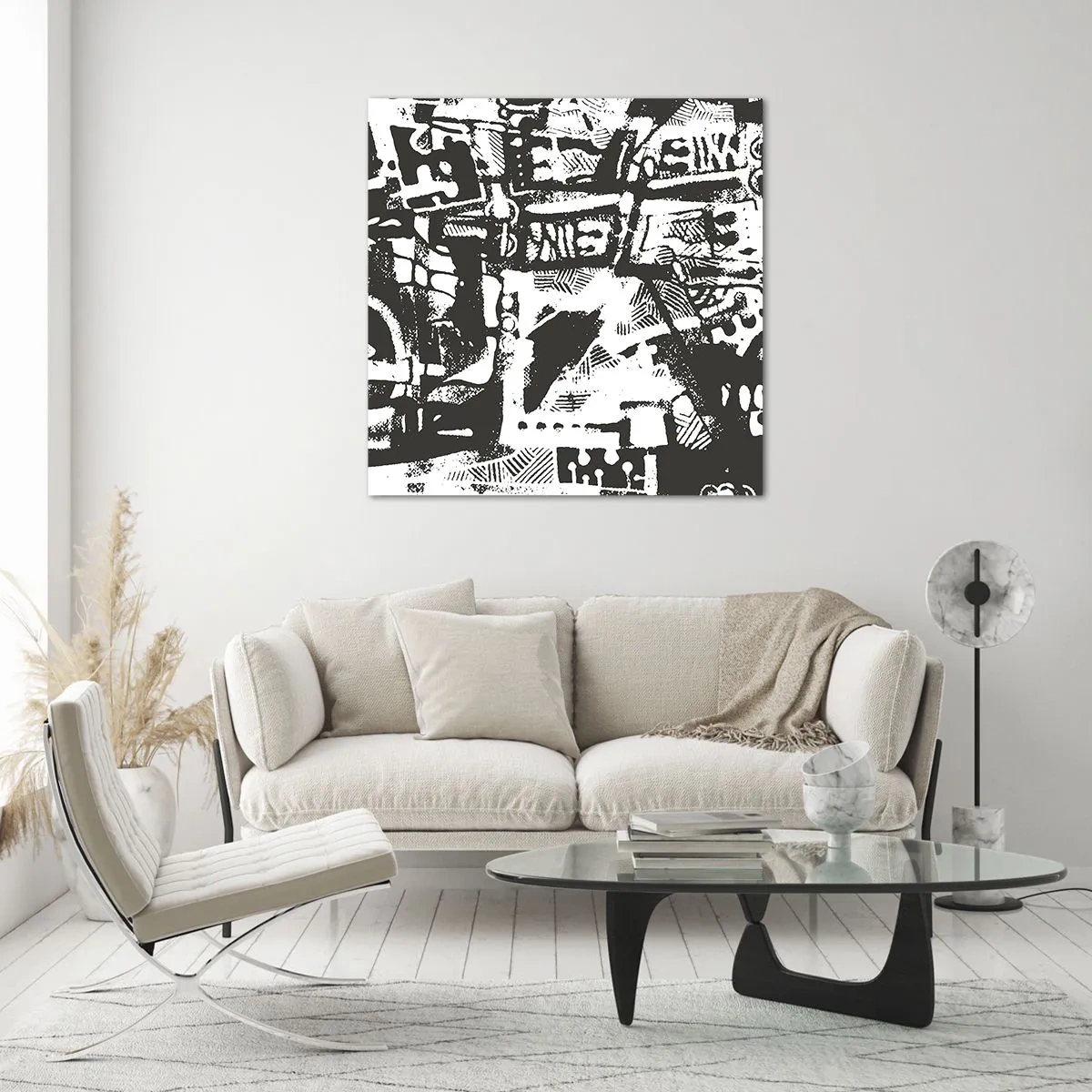 Tablou pe sticlă - Ordine sau haos? - 40x40 cm