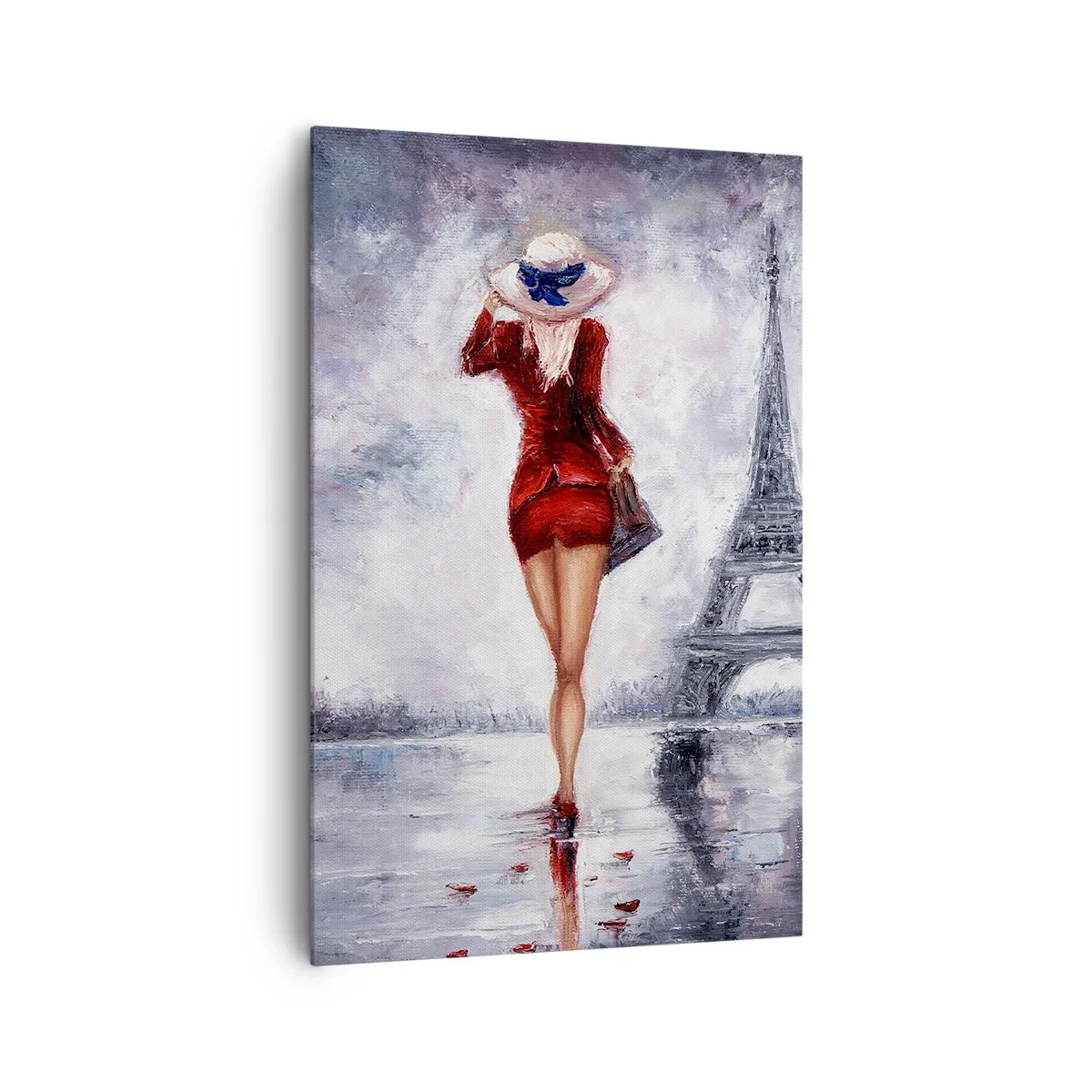 Tablou pe pânză Canvas - Simboluri pariziene - 80x120 cm