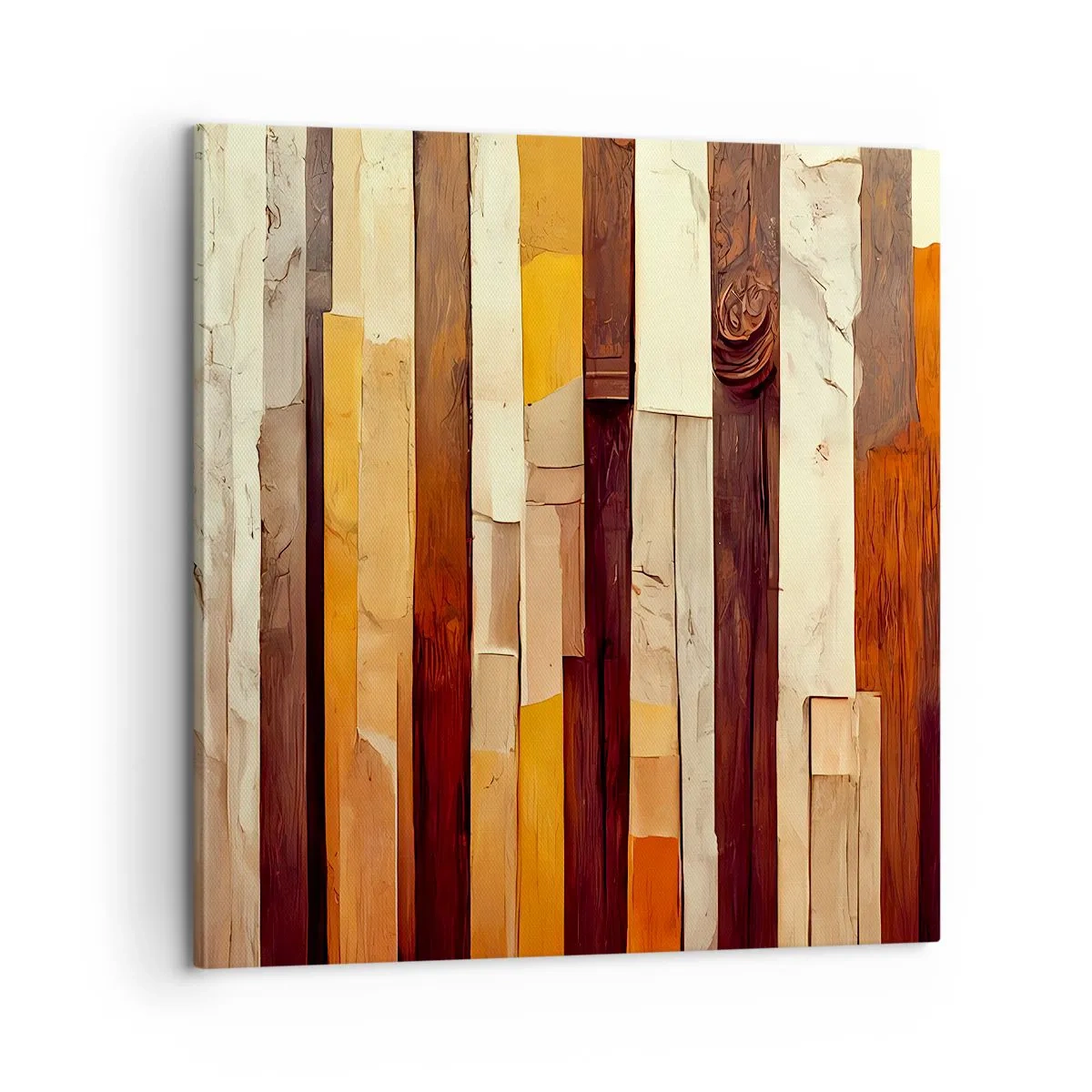 Tablou pe pânză - Imnul copacilor din pădure - 60x60 cm