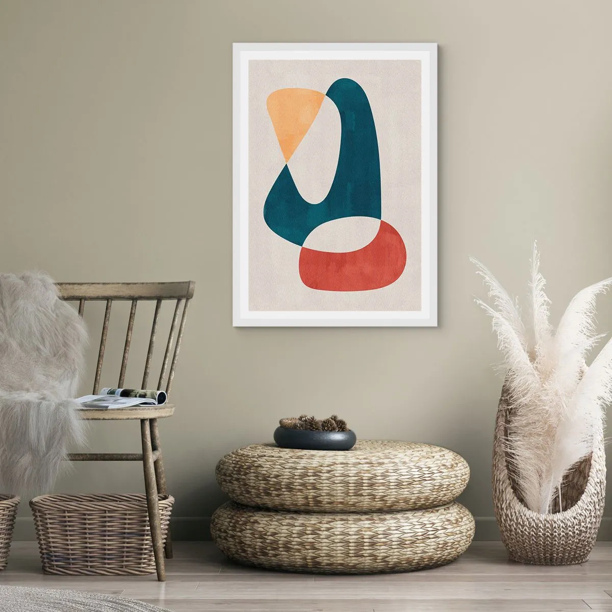 Poster în ramă albă - Influențe și metamorfoze - 50x70 cm